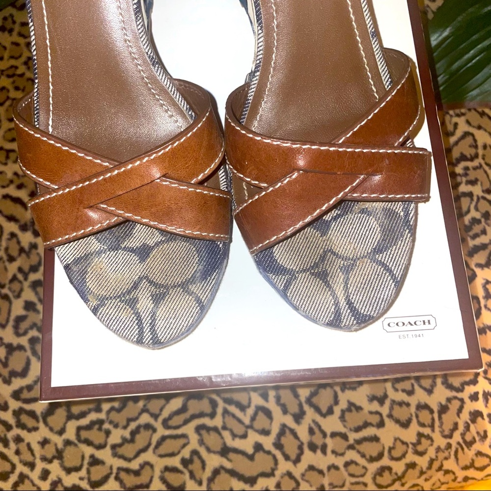 Authentic Coach Wedge Sandals - Picture 4 of 6